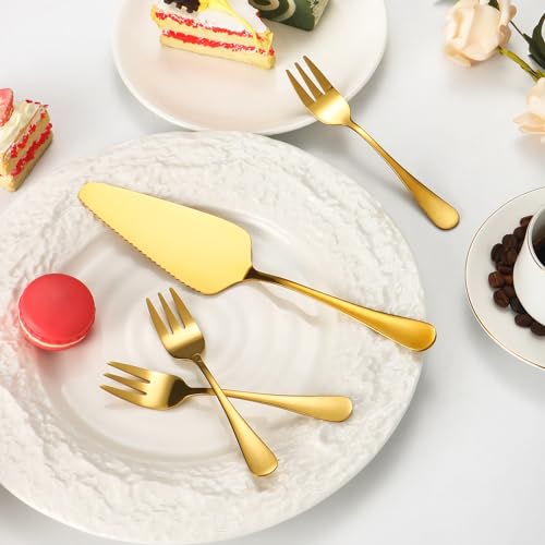 Juego para cortar pastel 50% descuento - 8 piezas acero inoxidable