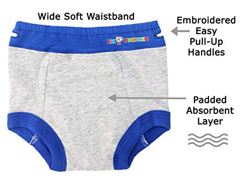 Ez Undeez Toddler Underwear, Potty Training Briefs, Easy Pull Ups, 2T, Monster Trucks & Cars #TOP2