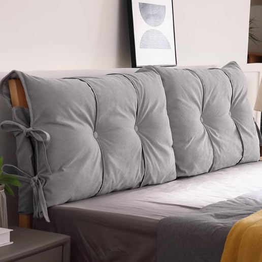 Housse de tête de lit rembourrée anti-poussière protection lit lavable en machine