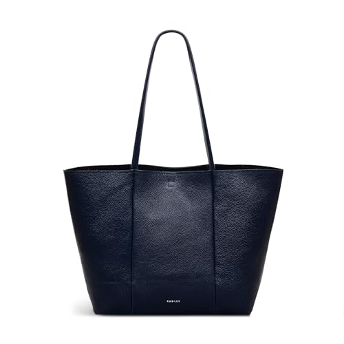 Image of RADLEY London Henrietta Place Women's Large Leather Open Top Tote Bag, Ink