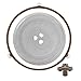 JINTAI333 Mikrowellenteller Drehscheibe Drehteller 245 Mm, Glasplatte Rund, Mikrowelle Tablett Ring, Mikrowellen-Drehteller-Kupplung, Wird In Der Küche Verwendet, Hochtemperaturbeständig