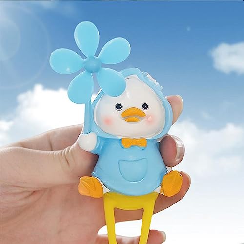 JINGLING Panda-Statue für Roller - Resin Scooter Ente Figuren Panda Statue,Niedliche Auto-Ornamente mit Silikonband und Windmühle, leicht, für Fahrrad/Roller/Fahrrad/Fahrzeug/Motorrad – Bild 4