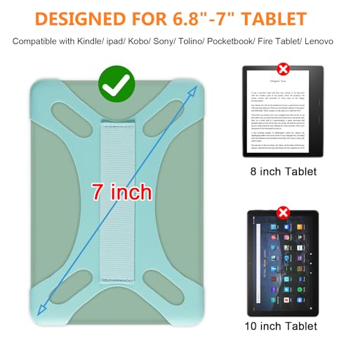 HoYiXi Universal Hand Strap for 6.8-7 lnch eReader,Compatible Kobo/Pocketbook/Tolino/Sony/Paperwhite/Nook eReader，for 6.8" e-Reader with High Elasticity Secure Grip,Sky Blue - image 2