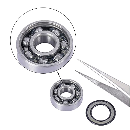 Rollerex 608-2Rs Wheel Bearings 20-Pack (For Any Product Using Skate Wheels) (Carbon Steel) - For Inline, Roller Blade, Rollerskate, Skateboard, Ripstik & More #TOP2