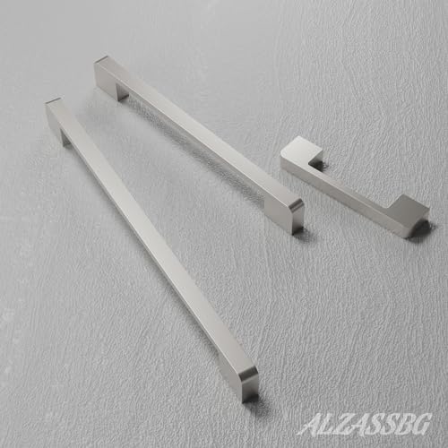 Alzassbg Brushed Satin Nickel Cabinet Pulls and Handles 6 Pack, AL3055SN by Alzassbg - Used condition - Image 4