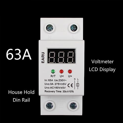 Relais de protection contre les surtensions 50A 220V moniteur tension voltmètre