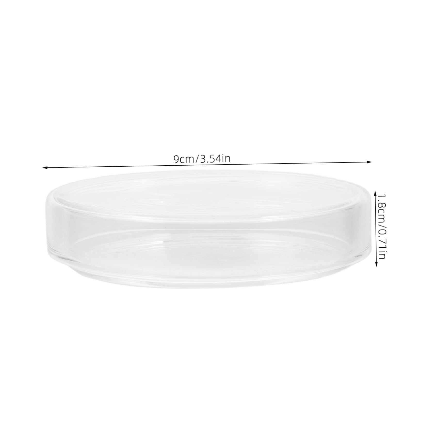 CHILDWEET High Borosilicate Glass Petri Dish 90mm x 15mm Science Experiment Plates Plate