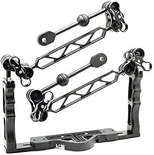 Aluminium Tray/Grip for Underwater Camera Housings with Two Screw Holes for Attaching at