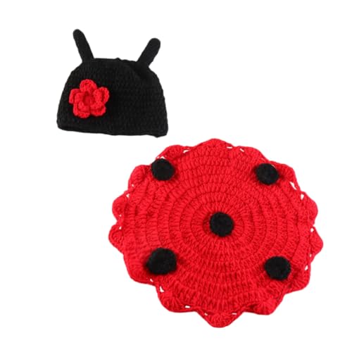 Set Di Vestiti Per Neonati A Forma Di Coccinella Accessorio Fotografico A Di Cappello Per Alluncinetto Accessori Per Servizi Fotografici