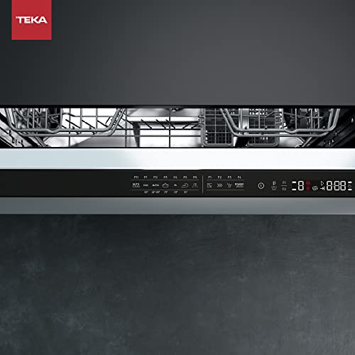 Teka 114270009 Lavavajillas Integrable, Lavavajillas para 14 Cubiertos con Tercer Rociador Superior y 7 Programas de Lavado, Sensores SmartSensor y MultiCleaner, Color Negro, 60 cm - imagen 8