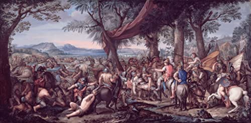 Tableau Alexandre à la bataille d'Arbela de Charles Le Brun 60x90cm