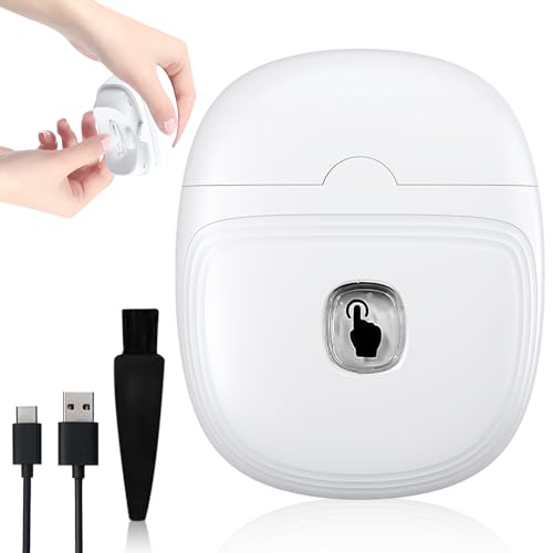 YOYIAG Electric Nail Clippers, 2 in 1 Automatic Nail Clippers with LED Light & Cleaning Brush, USB Rechargeable Nail Clippers, Professional Nail Cutter for Children Adults