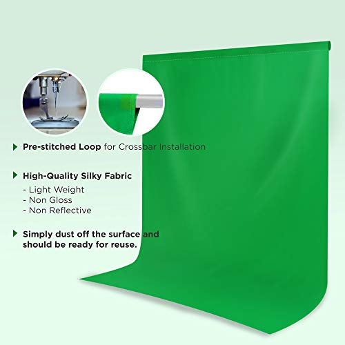 Limostudio 6' X 9' Photography Backdrop Green Chromakey Muslin Photo Video Background Backdrops, Agg185 #TOP2