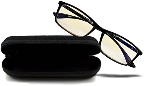 SightPros Computer Glasses- Blue Blocker Reading Glass for Men and Women- Reduces Eye Stain and Fatigue (+1.00 D)