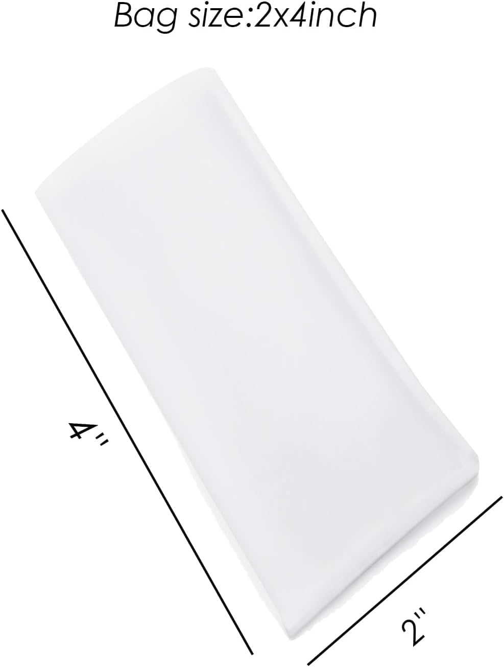 Tea Filter Bags - 2 x 4 inch Nylon Tea Filter Bags 20Pack (20, 2x4'' 90U)