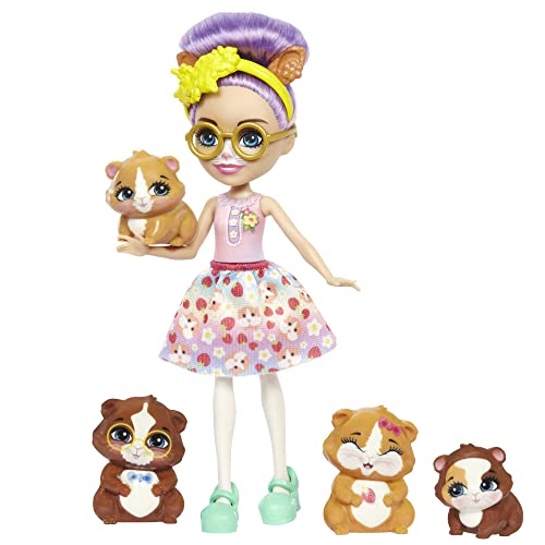 Enchantimals Coffret Famille Enchantimals Avec Poupée Gerika Golden Retriever (15 Cm) Et 3...