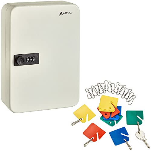 AdirOffice Combination Key Cabinet and Colored Tag Bundle #TOP21