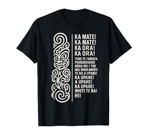 New Zealand Maori Haka Ka Mate Song Rugby T-Shirt
