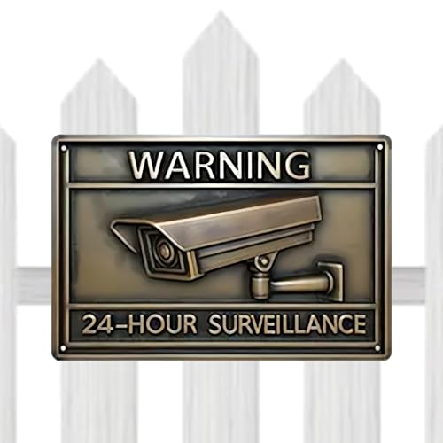 Videobevakning Skylt | Metall Vintage Väderbeständig Tål Alla Väder | Skylt För Och Företag Säkerhetskamera | för