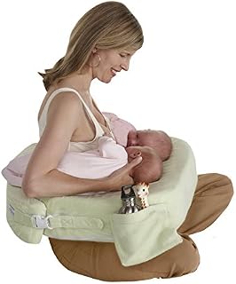 My Brest Friend Supportive Nursing Pillow for Twins 0-12 Months, Plus-Size, Light Green