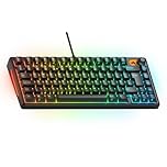 GLORIOUS Gaming Keyboard GMBK 75% (UK ISO Layout) - Swappable MX Keycaps, Detachable USB, IP57 Water/Dust Resistant, 10-Zone RGB, Quiet Gaming Switches, 321x137x41mm - English QWERTY Layout