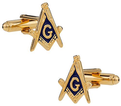 Gemelos Masónicos Dorados Cuff-Daddy con Caja miniatura 1