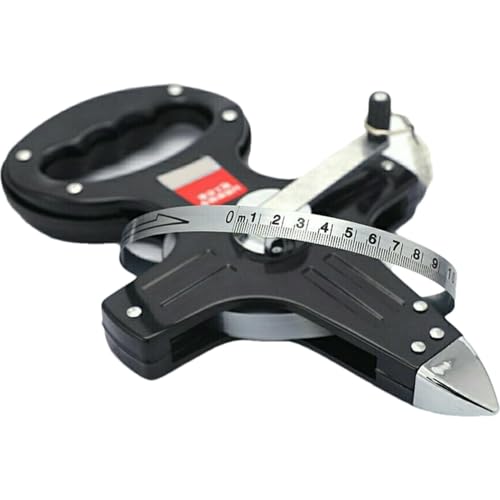 Holdes Metro a nastro lungo, per atletica leggera, metro a nastro in fibra di vetro con rullo aperto, resistente alle collisioni, con manovella per esperti, atleti leggeri e ingegneri