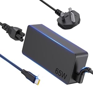 Replacement for Lenovo Laptop Charger, 65W USB C Charger compatible with ThinkPad Lenovo Chromebook Yoga IdeaPad, Fast Charging AC Adapter(3m)