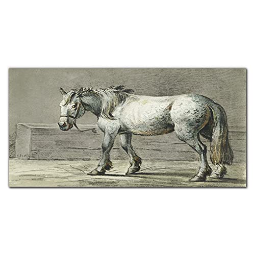 Décoration murale verre acrylique 100x50cm avec une impression photo de cheval