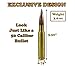 Caliber Gourmet 50 Caliber Bullet Twist Tactical Pen, Gold Plated, Realistic Refillable 50 Cal Bullet Pen for Hunters, Military, & Outdoor Enthusiasts, Ideal Gift for Father's Day, Birthday, Christmas