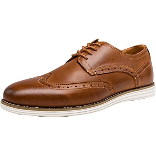 Vostey Men's Dress Shoes Leather Casual Dress Shoes for Men Leather Business Oxford Shoes for Men