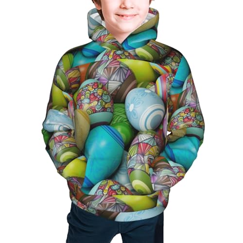 Easter Egg1 Kid Hoodies Boys Sweatshirts Girls Pullover with Pocket3