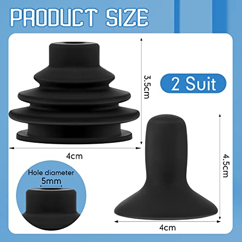 8 Pieces Joystick Controller Knob And Gaiter Wheelchair Joystick Button Cap For Mobility Scooter Electric Drive Wheelchair Accessories, Black #TOP1