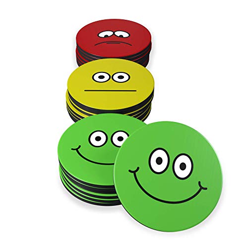 Magneti a forma di smiley (21 pezzi ø 5 cm)