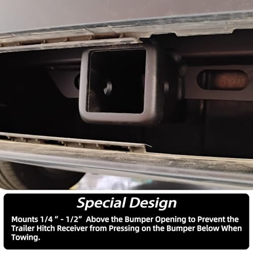 LOCAME Class 3 Trailer Hitch Compatible with Tesla Model Y 2020-2024, 2 Inch Rear Towing Hitches Receiver Powder Coated Black