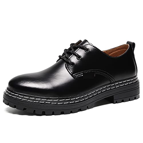 Zapatos de vestir para hombre en color negro, ideales para la oficina y el uso diario casual.
