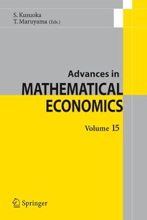 Advances in Mathematical Economics Volume 15 2011th Edition book cover