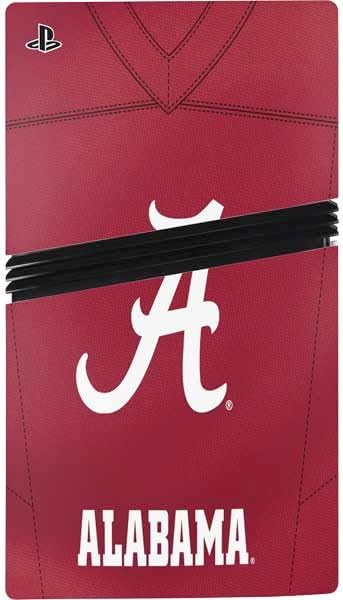 Skinit Decal Gaming Skin Compatible with PS5 Pro Console - Officially Licensed University of Alabama Maroon Jersey Design