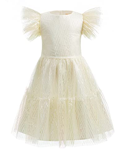 Topophilia Flower Girls Dress Lace Tulle Dresses For Girls Toddler Girls Wedding Party Dress 2T-8 #TOP6