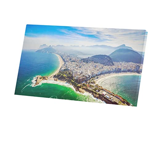 Toile Rio de Janeiro panorama Bresil pour grand salon 107x60 cm