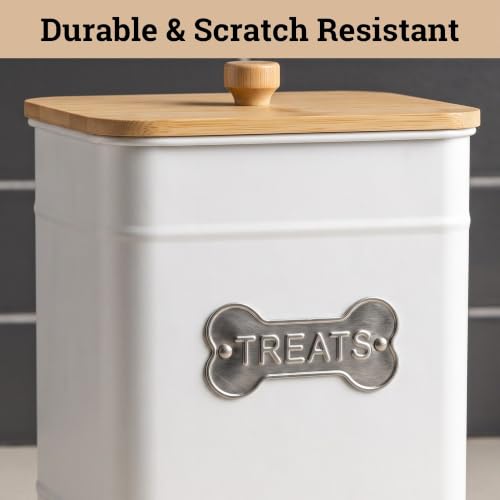 Dog Treat Container Airtight, 6"W x 8"H, Powder Coated, 12 Cup Capacity by HB Design Co. - Used condition - Image 6