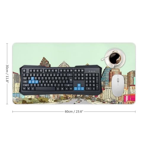 Mouse Pad FekiLoot de Caucho con Base Antideslizante 30x60 cm miniatura 2