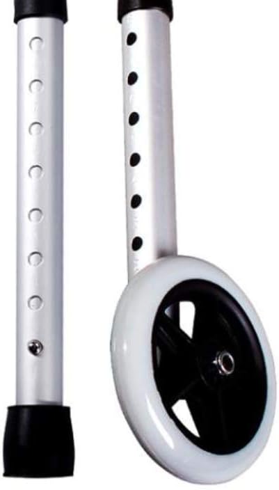 Walker Wheels Replacement Feet, Universal for Folding Medical Walker Accessories Parts Set, 5 Inch Wheels : Health & Household