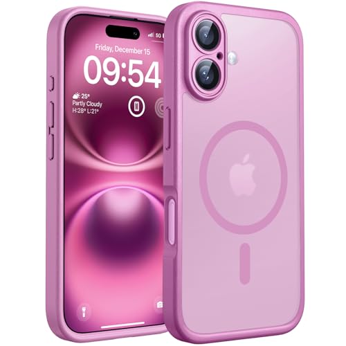 TOCOL Magnetic for iPhone 16 Plus Case, Upgraded Full Camera Protection, Fit for MagSafe, Rugged Phone Case for iPhone 16 Plus 6.7 Inch, Drop Protection, Anti-Scratch, Peony by TOCOL - Used condition - CA$13.40