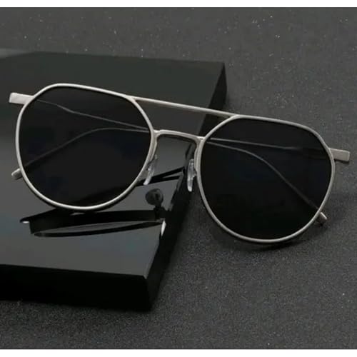Image of Dervin UV Protected Round Sunglasses for Men and Women
