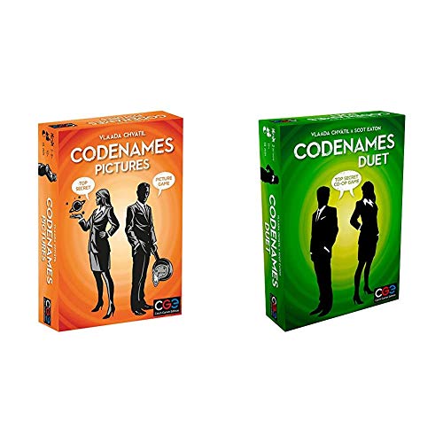 Czech Games Codenames: Pictures & Codenames: Duet - The Two Player Word Deduction Game