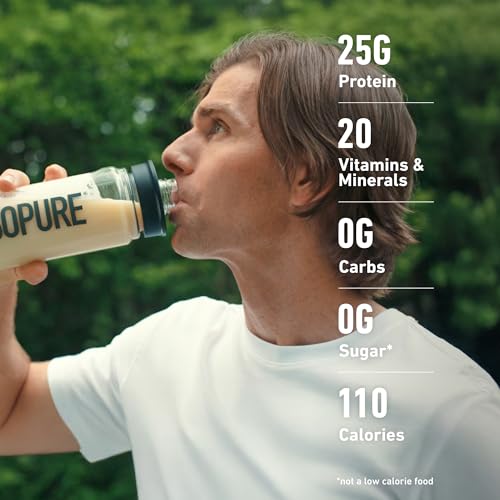Image of Isopure Zero Carb 100% Pure Whey Isolate Protein Powder, Gluten Free, with Vitamins, Creamy Vanilla, 25g Protein Per Serving, 4.5 Lbs, 66 Servings (Packaging May Vary) (Pack of 4)