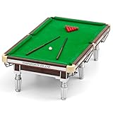 Billiards Table Model Billiards Pool Hall, Billiard Table Model Decorative,Pool Table Balls Decor Unique Keepsake Gift for Billiard Pool Player Snooker Lovers(Silver)