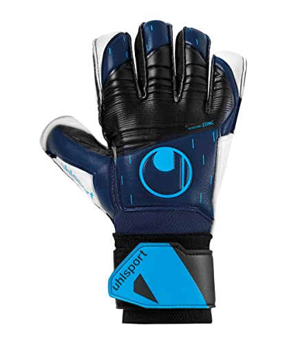 uhlsport Speed Contact Soft Flex Frame Torwarthandschuhe Fußball Kinder Jugendliche Erwachsene Gloves für Starter und Fortgeschrittene - Rutschfester Grip und hohe Haltbarkeit - mit Fingerschutz, 10.5