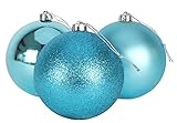adornos de navidad azul turquesa ¡Estas hermosas y grandes chucherías alegrarán cualquier árbol de Navidad!